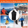 NPolar"Unisex Heated Vest & Jacket with 23 Heating Zones, 3 Heat Levels, USB Powered, Machine Washable"Black - 4 of 4