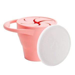 Munchkin Cest Silicone Collapsible Baby Food Storage - Coral - 1 of 4
