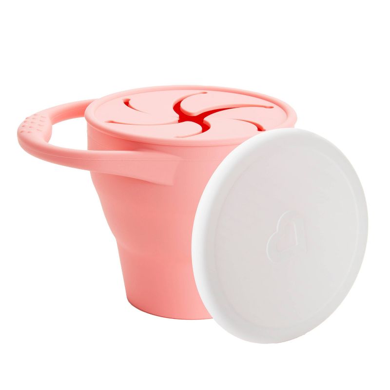 Munchkin Cest Silicone Collapsible Baby Food Storage - Coral, 1 of 8