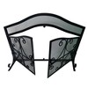 Royal Hampton Scrollwork Mesh Fireplace Screen, 2 Door Iron Design, 43 Inch - 4 of 4