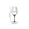 Riedel 22 fl oz Fatto A Mano Performance Riesling Black Stem/Clear Base Wine Glass - 3 of 4