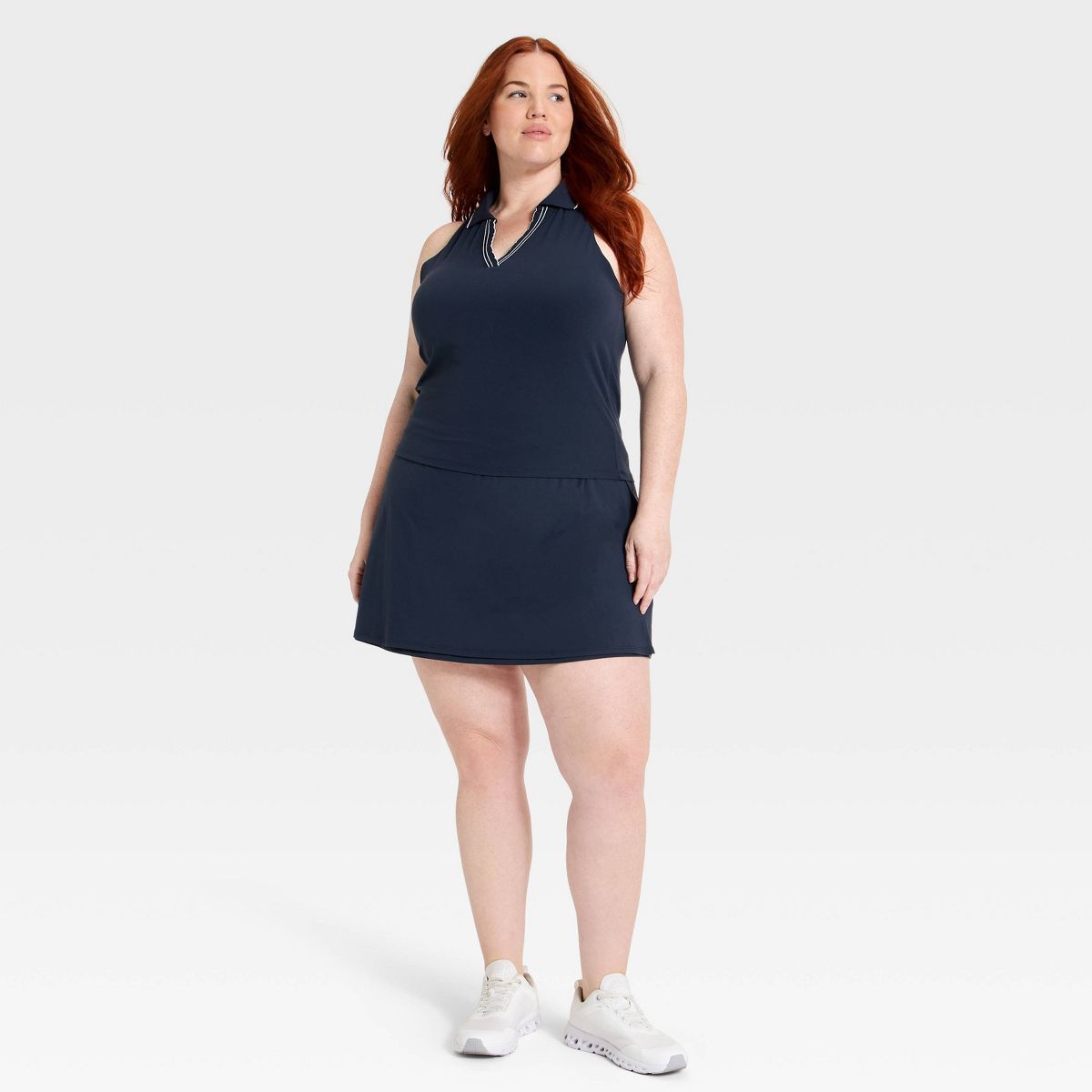 Women's Everyday Soft Tipped Scallop Polo Support Tank Top - All In Motion™ - thumbnail 8