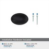 Amerock Vaile 1-3/8 inch (35mm) Length Matte Black Cabinet Knob - 10 Pack - 4 of 4