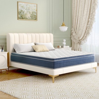 Twolike 14 Inch Hybrid Spring & Foam Mattress, Individual Coil System for Perfect Support and Motion Isolation
