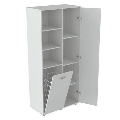 Utility Storage Cabinet With Tilt Bin White Inval Target