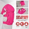 Lascoota LaScoota Kids Knee Pads and Elbow Pads Set, Protective Gloves, Elbow and Knee Pads, Pink - 3 of 4