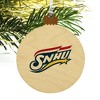 Southern New Hampshire University Primary Logo Wood Christmas Tree Holiday Ornament - 4 of 4