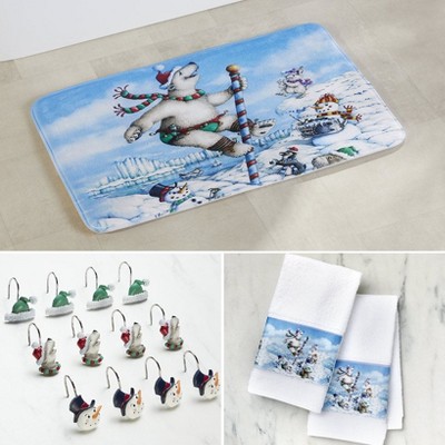 The Lakeside Collection North Pole Friends Bath Collection - Bath Rug