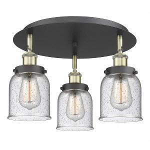 Bell - 3 Light Flush Mount In Art Deco Style-9.25 Inches Tall and 16.75 Inches Wide - 1 of 1