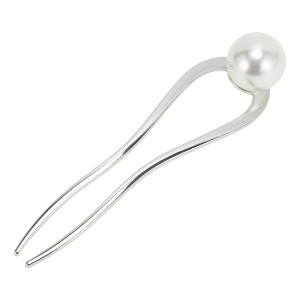 Unique Bargains Women's U-shaped Faux Pearl Decorative Hairpin 1 Pc - 1 of 4