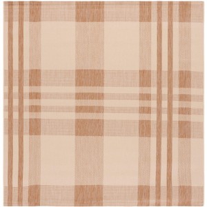 Courtyard CY6201 UV & Stain Resistant Non-Shedding Power Loomed Indoor/Outdoor Rugs - Safavieh - 1 of 4