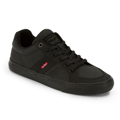 Levi's Mens Turner Tumbled Wax Casual Fashion Sneaker Shoe, Black/black,  Size  : Target