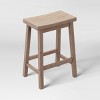 2pk 24" Solid Wood Saddle Counter Height Barstools - Room Essentials™ - 3 of 4