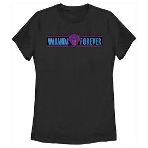Women's Black Panther: Wakanda Forever Logo Banner T-Shirt - 1 of 4