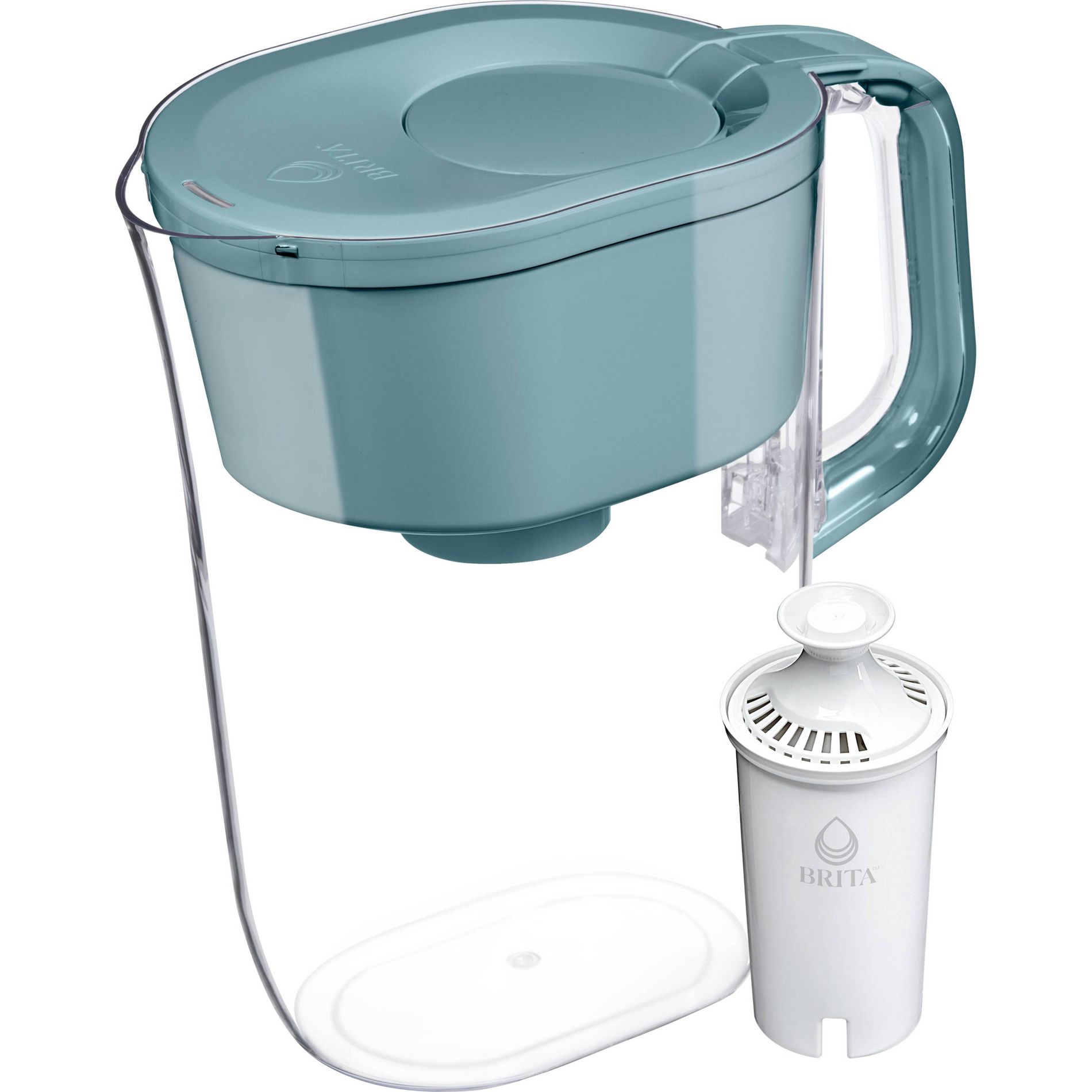 Brita Tahoe 10 Cup Water Pitcher Stone Blue