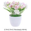 Unique Bargains Artificial Plants Spring Flower Plastic 3.74"x3.74"x3.74" 1 Pc - 3 of 4