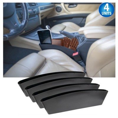 5 Star Super Deals Universal Car Seat Gap Catcher Organizer, Space Saving Car Seat Gap Filler Stop Items from Falling Between Seat  - 4PC