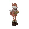 Transpac Plush Standing Fox Figurine - Adorable Fall Harvest Decor - Soft Multicolor Tabletop Decoration and Gift Idea - 2 of 3