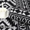 Indoor Washable Low Pile Area Rug, Vintage Accent Mat, Non-Shedding Throw Carpet for Bedroom Nursery Office Living Room Hallway Entrance Laundry Room - 3 of 4