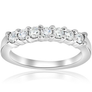 Pompeii3 1/2ct Diamond Wedding Ring 14K White Gold - 1 of 4
