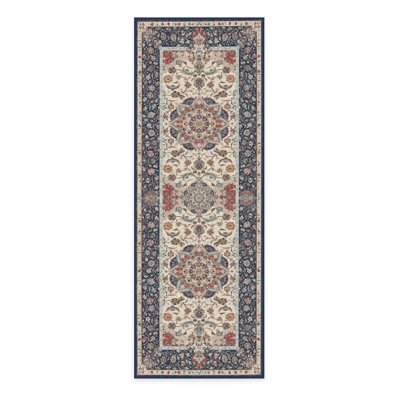 Ruggable Sima Washable Vintage Floral Flatwoven Area Rug, 1 of 12