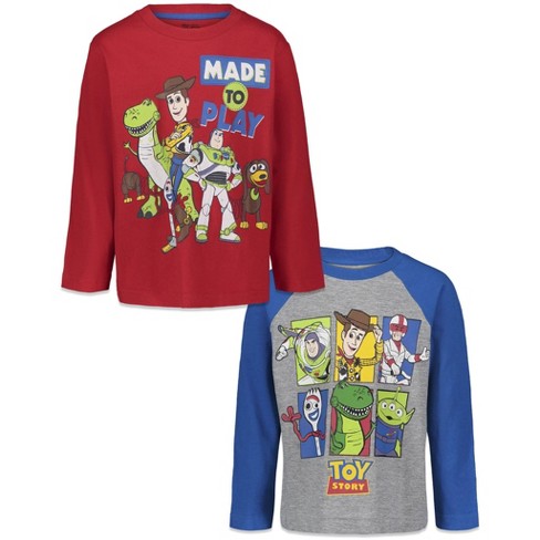 Disney Toy Story 4 Boys Buzz and Woody Long Sleeve T Shirt 