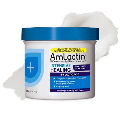 AmLactin Intensive Healing Body AHA Cream - Unscented - 12oz