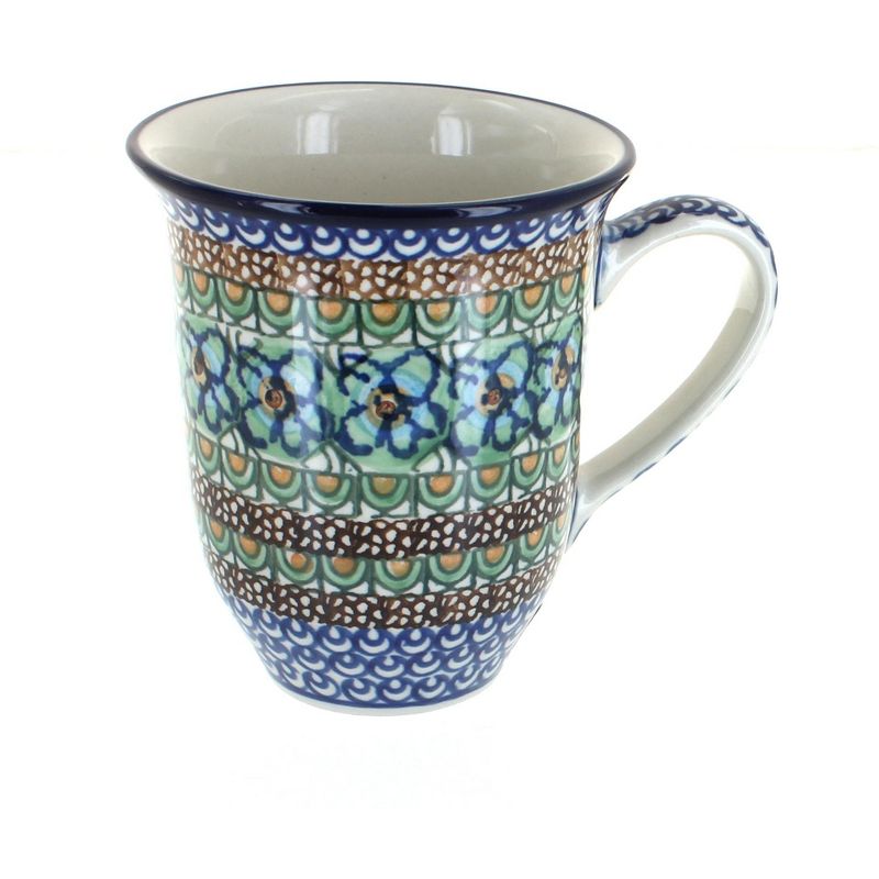 Blue Rose Polish Pottery 826 Ceramika Artystyczna Large Coffee Mug, 1 of 4
