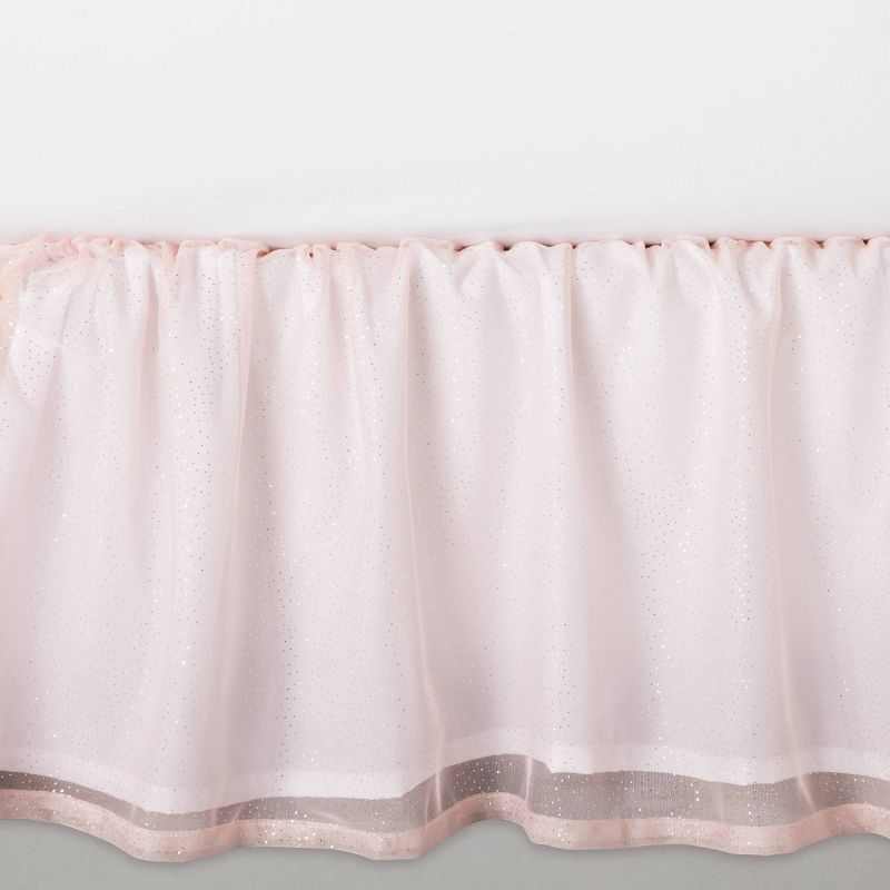 Glitter Dot Tulle Kids' Bedskirt - Pillowfort™, 2 of 4