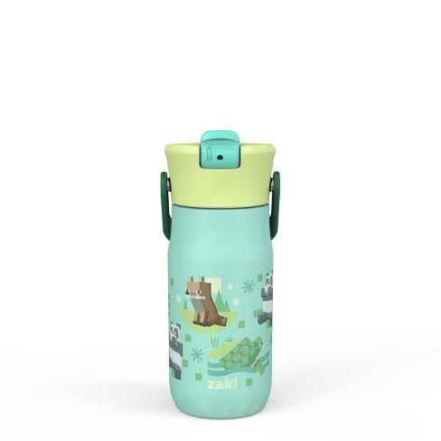 Zak Designs 14oz Recycled Stainless Steel Vacuum Insulated Kids' Water  Bottle 'Minecraft