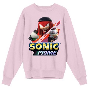 Sonic Prime Renegade Knucks Crew Neck Short Sleeve Cradle Pink Adult T-shirt - 1 of 2