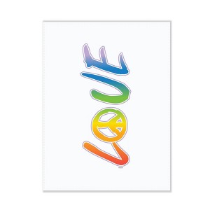 Pride Rainbow Love and Peace Dish Towel - 1 of 1