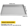 Washing Machine Pan, Heavy Duty 304 Stainless Steel Washing Machine Tray with 4 Pcs Anti-Vibration Washing Machine Feet, Washer Pan - 2 of 4