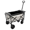 Kumasinova Wagons Carts Foldable,Beach Wagon with 3PCS Plastic Liner Bag,Heavy Duty Utility Wagon Cart for Camping,Shopping,Sports,Garden,225lbs - 2 of 4