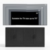 Lirago Accent Storage Cabinet Medicine Cabinets 31*31 Black - 4 of 4