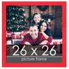 PosterPalooza | Square Classic Modern Red Picture Frame - UV Acrylic, Foam Board Backing, Hanging Hardware - 2 of 4