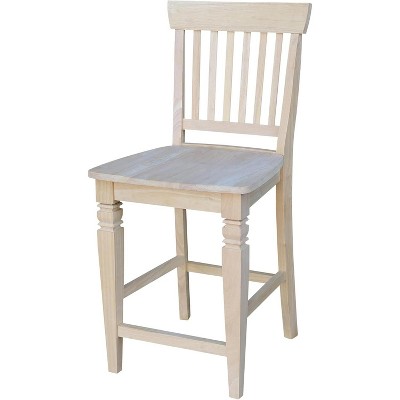 Seattle Traditional Rubberwood Counter-Height Stool, 24" Brown