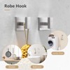 Itopfox 5-Piece Brushed Nickel Bathroom Hardware Set with Stainless Steel Towel Bar, Wall Mounted Square Toilet Paper Holder and Shelf - 4 of 4