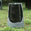 Okak 18/26IN Tall Polyresin Outdoor Fountain with Unique Broken Urn Design, Water Fountain with LED, Waterfall Fountain for Garden, Lawn - 2 of 4