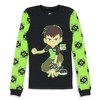 Ben 10 Boys' Cartoon Omnitrix Tossed Print Character Tight Fit Pajama Set Multicolored - 2 of 4