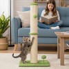 BestMassage Cat Scratcher Post with Durable Sisal & Interactive Hanging Toys for Indoor Cats 22in/33in Tall - 2 of 4