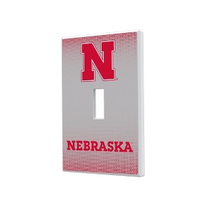 NCAA Big Ten Universities Linen Hidden-Screw Light Switch Plate for Single Toggle - 1 of 4