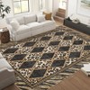 Checkered Area Rugs for Living Room Washable, Soft Low Pile Non-Slip Leopard Print Indoor Carpet Rugs for Entryway Bedroom Dining Room - 2 of 4