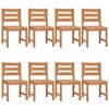 vidaXL Contemporary 9 Piece Patio Dining Set - Fine-Sanded Teak Hardwood, Weather-Resistant, Comfortable Seating, Easy Assembly - 4 of 4