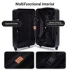 KTMBDW 8 Piece Luggage Set Carry on Suitcase with ABS+PC hardshell, Spinner Wheels & YKK Zipper TSA Lock (20/24/28 Inch) - 4 of 4