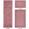 Edge Bath Rug 100% Premium Cotton Ultra-Soft Water Absorbent Tufted Solid Reversible 3 Piece Bathroom Rug Set for Machine Washable Bathmat - 2 of 4