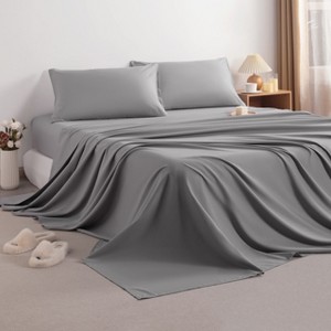 3/4 Pieces Brushed Microfiber Bed Sheet Set, 1800 Super Soft and Cozy Sheet Set - NTBAY - 1 of 4