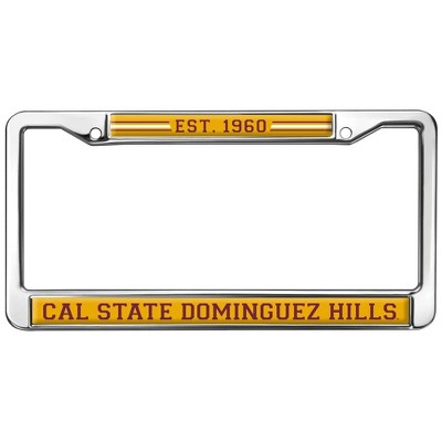 Cal State Dominguez Hills School Logo Full Size Standard License Plate Metal Frame