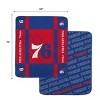 NBA Philadelphia 76ers 60"x70" Reverse Block Wordmark Double Sided Flannel Fleece Blanket - 3 of 3
