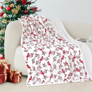 Comfort Ultra-Plush Flannel Blanket Christmas Plaid Christmas Tree. - 1 of 4